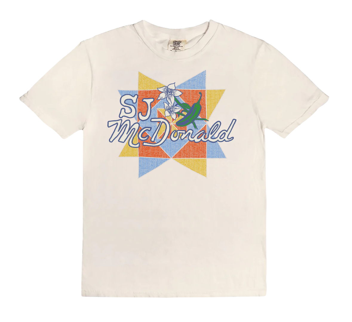 Cream Quilt Tee